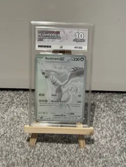 Reshiram EX 173/086 White Flare Gem Mint Pokemon TCG - ACE 10 Gem Mint - Image 1