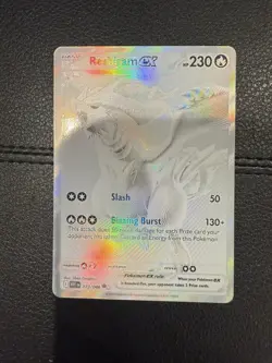 Pokemon Reshiram EX White Flare English Card 173/086 - Raw NM Pack Fresh sleeve - Image 1