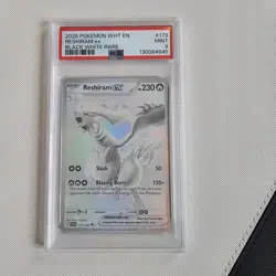Pokemon Reshiram EX White Flare 173/086 BWR PSA 9 - Image 1