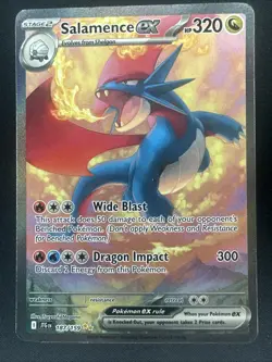 Pokemon Secret Illustration Rare Salamence ex 187/159 Sv09: Journey Together - Image 1