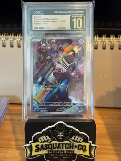 Pokemon TCG CGC Pristine 10 Varoom 117/108 Art Rare Ruler Of The Black Flame - Image 1