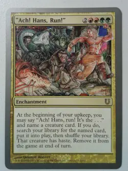 "Ach! Hans, Run!" *Rare* Magic MtG x1 Unhinged SP - Image 1