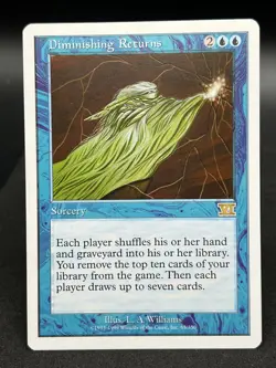 Diminishing Returns 6th Edition PLD Blue Rare MTG - Image 1