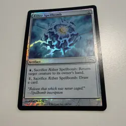 MTG NM FOIL Aether Spellbomb Mirrodin Magic the Gathering - Image 3