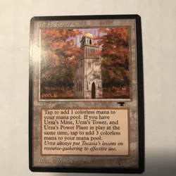 Magic The Gathering Antiquities URZAS TOWER Fall Forest Never Played MTG - Image 1