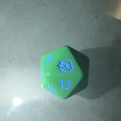 Magic the Gathering MTG TMNT Leonardo prerelease Spindown D20 - Image 1