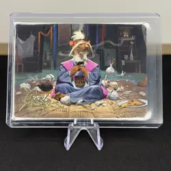 MTG Art Series Teenage Mutant Ninja Turtles Splinter Hamato Yoshi Gold Stamp - Image 1