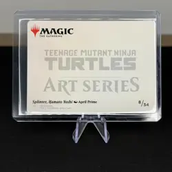 MTG Art Series Teenage Mutant Ninja Turtles Splinter Hamato Yoshi Gold Stamp - Image 2