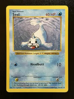 SEEL Pokemon Card - WOTC - Base Set - Shadowless - 41/102 - NM (A) - Image 1