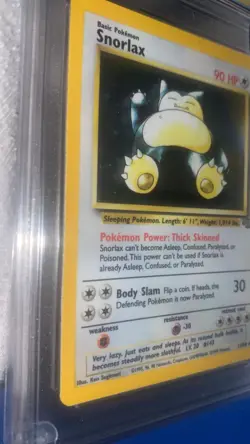 Snorlax 11/64 Graded 10 Mint PGC pokemon holo 1999 - Image 2