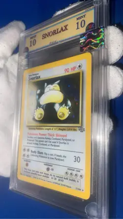 Snorlax 11/64 Graded 10 Mint PGC pokemon holo 1999 - Image 3