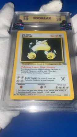 Snorlax 11/64 Graded 10 Mint PGC pokemon holo 1999 - Image 4