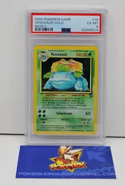 Pokemon 2000 PSA 6 Base Set 2 Venusaur Holo 18/130 - Image 1