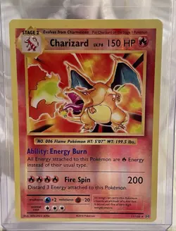 Pokemon TCG Evolutions Charizard 11/108 LP Reverse Holo - Image 1