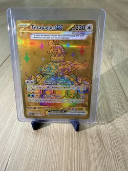 Pokemon TCG Terapagos EX 173/142 Gold Secret Rare Hyper Rare Stellar Crown NM - Image 1