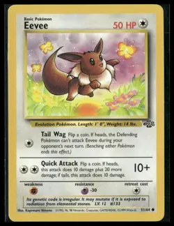 Pokemon Jungle #51/64 Eevee Common - Image 1