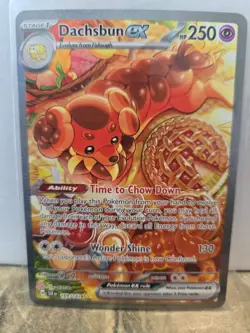 Dachsbun Ex 169/142 Stellar Crown Special Illustration Rare Pokemon TCG - Image 1