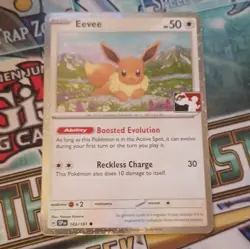 Pokemon Eevee 143/191 Prize Pack Stamped Holo NM - Image 1
