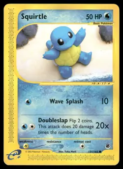 SQUIRTLE 131/165 C MP EXPEDITION BASE SET POKEMON - Image 2