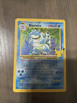 Blastoise 2/102 HOLO Celebrations Classic Collection Pokemon 25th Anniversary NM - Image 1