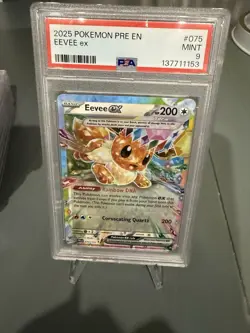 2025 Pokemon - Prismatic Evolutions (Pre-EN) - Eevee Ex Tera - 75/131 - PSA 9 - Image 1