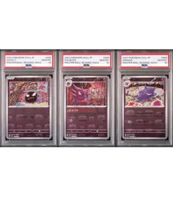 PSA 10 Gengar Gastly Haunter Master Ball Reverse Holo Set Carta Pokemon JPN #A76 - Image 1