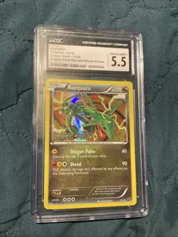 2012 Pokemon Rayquaza 11/20 Pre Release Promo Stamped BW Dragon Vault Holo - Image 1