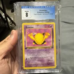 Drowzee 54/82 1st Edition Team Rocket Pokemon TCG - Image 1