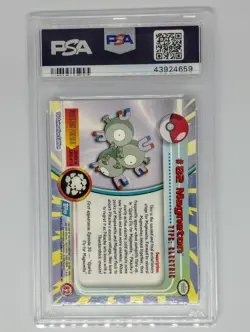 2000 Topps Pokemon TV Magneton Animation Series 2 Foil PSA 9 POP 5 Only 5 Higher - Image 2