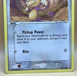 Meowth 77/113 – Delta Species - NM - 2005 Pokemon TCG - Image 3