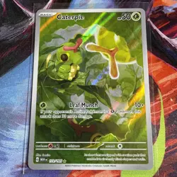 Caterpie 172/165 IR NM SV: Scarlet & Violet 151 Illustration Rare Pokemon TCG - Image 1