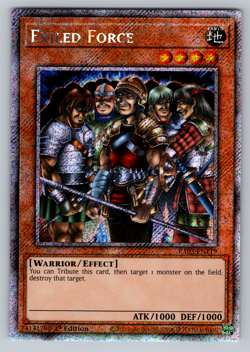 Exiled Force Yugioh RA03-EN119 Platinum Secret Rare PSR NM - Image 1
