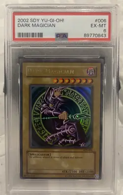 2002 Dark Magician SDY-006 Ultra Rare PSA 6 EX-MT Yugioh - Image 1