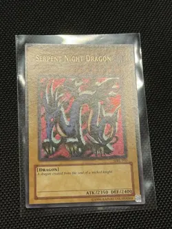 Yugioh Serpent Night Dragon MRL-103 REVERSE SECRET RARE MISPRINT - Image 2
