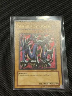 Yugioh Serpent Night Dragon MRL-103 REVERSE SECRET RARE MISPRINT - Image 3