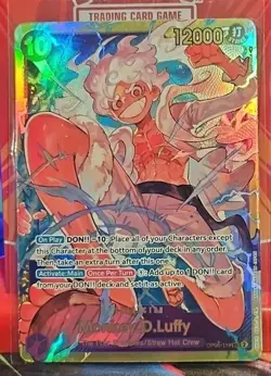 Monkey.D.Luffy OP05-119 SEC - One Piece TCG - English Card Near-Mint Secret Rare - Image 1