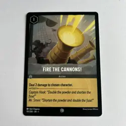 Disney Lorcana Demo Fire The Cannons! Card - Rare - Image 1