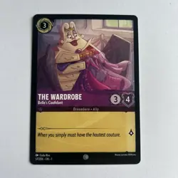 Disney Lorcana Demo The Wardrobe - Belle's Confidant Card - Rare - Image 1