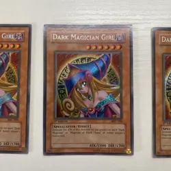YuGIOh - 3 x 1st Edition MFC-000 Dark Magician Girl - North American Print LP - Image 4
