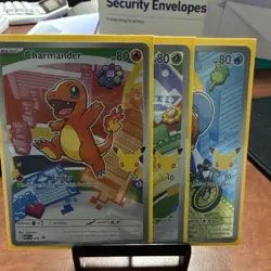 Pokemon TCG MCP Charmander Bulbasaur Squirtle Lot 3 Cards Holo English 038-039 - Image 1