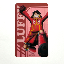 S5423 Monkey D. Luffy Japanese One Piece Memorial Collection Clear Card M4 - Image 1