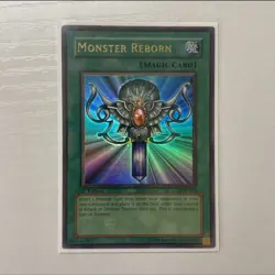 YuGIOh - 1st Edition LOB-118 Monster Reborn - N/A Print - LP Foil Line - Image 1
