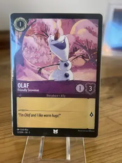 Disney Lorcana Olaf - Friendly Snowman DEMO CARD - Rare 🔥 - Image 2
