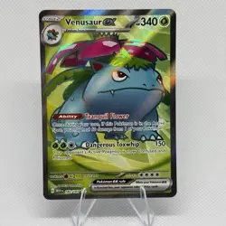 Pokemon Scarlet & Violet Venasaur EX Full Art Ultra Rare Card 182/165 English - Image 1