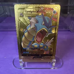 Pokemon Gyarados VMAX Gold Foil Card - Image 1