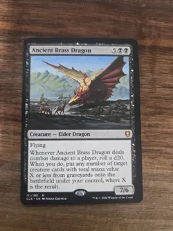 MTG - Ancient Brass Dragon - Commander Legends: Battle for Baldur's Gate - NM - Image 1