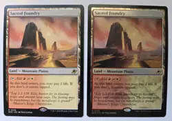 Sacred Foundry 0256 X2 Edge Of Eternities EOE NM Rare Regular & Foil MTG 2025 - Image 1
