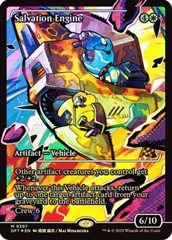 Salvation Engine #0397 Showcase Art Foil Mythic (NM) Aetherdrift, MTG - Image 1