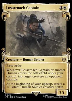 Lossarnach Captain - Silver Foil Showcase LTC NM MTG - Image 1