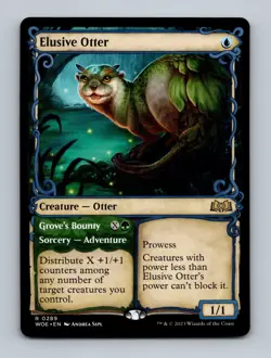 Elusive Otter (Showcase) Wilds of Eldraine Non-Foil MTG NM - Image 1